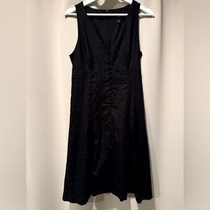 Banana Republic LINEN-BLEND BUTTON-FRONT DRESS